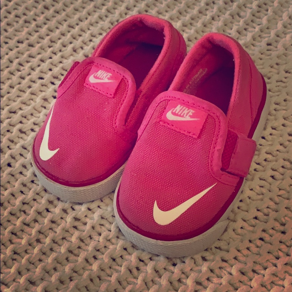 Pink Nike shoes